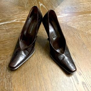 Vintage 90’s Enzo Angiolini brown all leather heel
